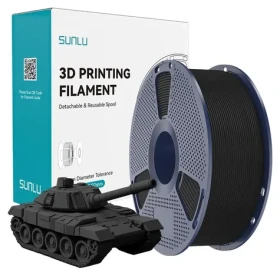 Sunlu Filament PLA+ High-Speed černá / Struna pro 3D tiskárnu / vysokorychlostní / 1,75 mm / 1 kg (PLA+ H-S B)