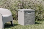 TOOMAX WOODYS zahradní plastový úložný box 90 L - světle šedá
