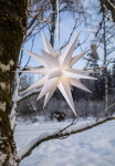 STAR TRADING Venkovní svítící hvězda Alice 3D Ø 60 cm, bílá barva, plast