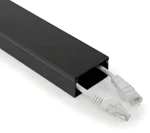Nedis Kabelový organizér černá / Organizér kabelů / hliníkový / max. O 25 mm / 1 ks (CMDT5025BK110)