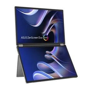 14" ASUS ZenScreen Duo OLED MQ149CD stříbrná / Monitor / 1920 x 1200 / OLED / 16:10 / 1ms / 100000:1 / 500cd-m2 (90LM0AKV-B01N70)