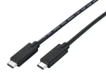 C-TECH USB-C kabel 1 m černá / USB-C (M) - USB-C (M) (8594125013622)