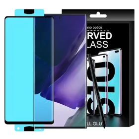Hurtel 3D Edge Nano Flexi Glass černá / Hybridní sklo / Samsung Galaxy S21+ 5G / celoplošné s rámečkem
