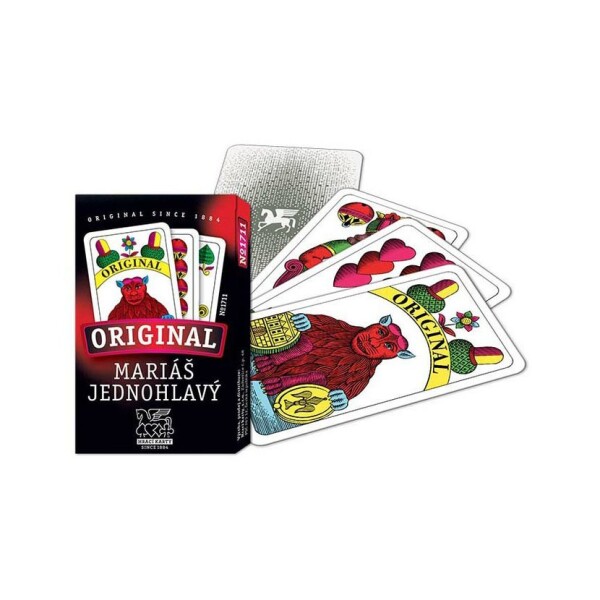 Mariáš jednohlavý - revers koník, papírová krabička