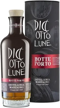 Marzadro Le Diciotto Lune Botte Porto / Grappa stařená / Zrání v sudech po portském / 42 % / 0,5 l (8004009000032)