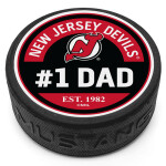 Mustang Puk New Jersey Devils NHL #1 Dad Textured Puck