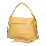 Luxusní dámská koženková kabelka do ruky MaxFly Bodi, žlutá
