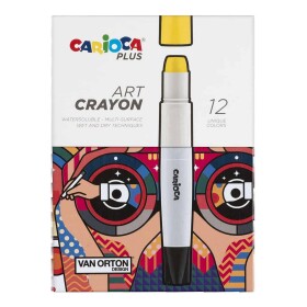 Carioca Art PLUS sada 12 vodou rozpustných voskovek