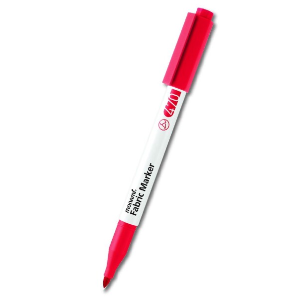 Monami Fabric Marker Brush červená fluo