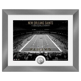 Obraz New Orleans Saints NFL Art Deco Stadium Silver Coin