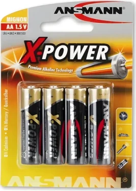 Ansmann X-Power / Nenabíjecí baterie AA / 4 ks / Blistr (5015663)
