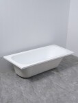 Erga Pureline-O, vana 1500x700x400 mm bez nožiček, bílá lesklá, ERG-V07-PURELINE-O-150x070-WH ERG-V07-PURELINE-O-150X070-WH