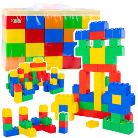 Mamido Sada velkých barevných stavebních kostek v sáčku 28,5 x 9 x 9 cm 20 kusů