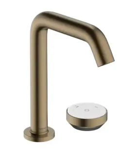 Hansgrohe Tecturis S - Umyvadlová baterie s výpustí | 2-otvorová instalace | CoolStart | EcoSmart+ | kartáčovaný bronz (73353140)