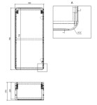COMAD - Boční skříňka 35cm 1 dvířka ARUBA BÍLÁ 5907611647240
