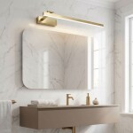 Koupelnové nástěnné LED svítidlo SWE032-1W 60cm BRUSH GOLD OSW-20131