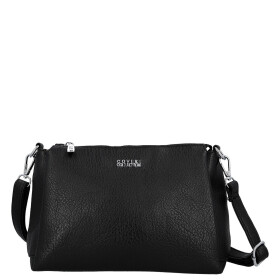 Trendy dámská koženková crossbody kabelka Denissa, černá