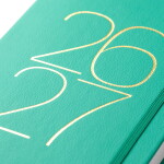 Busy B Denní diář Dual Day a Page Green A5 – 2026/27, zelená barva, papír