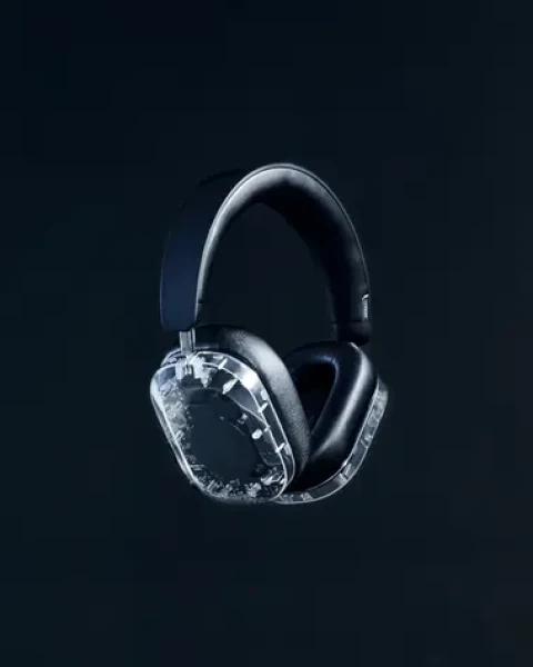 Mondo Over-Ear sluchátka průhledná / Sluchátka / přes uši / duální měniče / aplikace MONDO / výdrž baterie 45 h (71470)