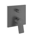 HANSGROHE - Vivenis Baterie pod omítku, pro 2 spotřebiče, kartáčovaný černý chrom 75416340