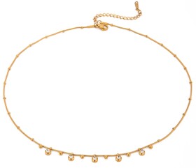 ELENYS Halo – pozlacený náhrdelník 18K žluté zlato Délka náhrdelníku: 42+5 cm / max. 47 cm