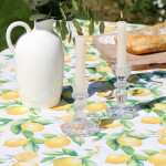 Chic Antique Svícen Handles Clear, čirá barva, sklo