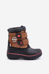Dětské sněhule na suchý zip Lee Cooper Camel Velikost: 32