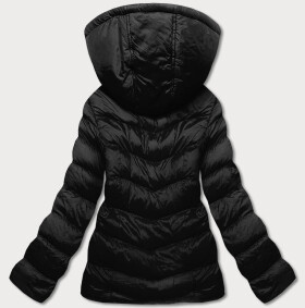 Černá dámská bunda s kapucí pro přechodné období (5M786-392) černá XL (42)