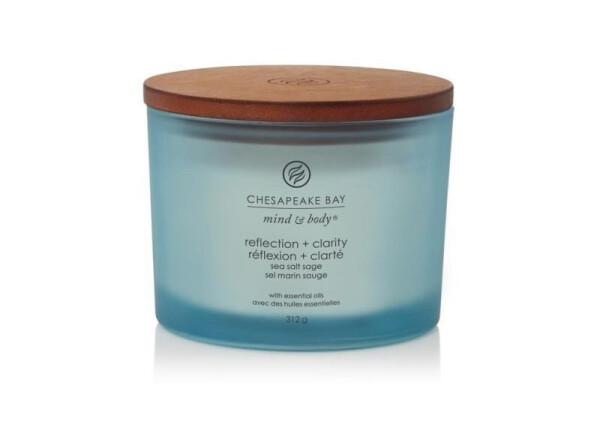 Vonná svíčka CHESAPEAKE BAY CANDLE Reflection & Clatiry 312g / 3 knoty