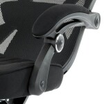 Kancelářská židle, potah černá látka a černá síťovina MESH, houpací mech. s aretací