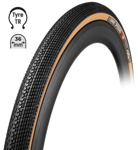 Plášť TUFO Gravel SPEEDERO HD 700 x 36C, bezdušový, černo-béžový