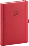 NOTIQUE Denní diář Diamante 2026 červený / 15 x 21 cm (PGD-DA5DI-6072)