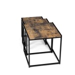 Konferenční stolek 45x45cm, mdf, hnědá, AF-3003 OLW