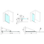 POLYSAN - MODULAR SHOWER zástěna s pojezdy 1200 MS5-120