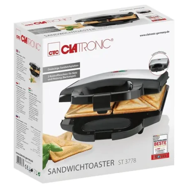 Clatronic ST 3778 nerez / Sendvičovač / 750 W