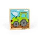 Bigjigs Toys Vkládací puzzle Traktor