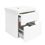 Koupelnová skříňka s umyvadlem SAT Fusion 57,5x53x45 cm bílá matná mat SATFUSION260WU SATFUSION260WU