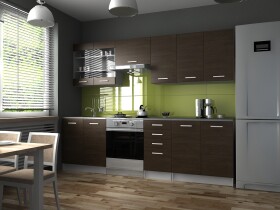 FRONTI Kuchyňská linka PAMELA 260x200 - Wenge