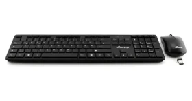 MediaRange MROS107 černá / Klávesnice a myš / Bezdrátová / 1200 DPI / QWERTZ / numerická klávesnice (MROS107)