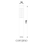 CERANO Ruční sprcha - 1 funkce - kulatá - černá matná