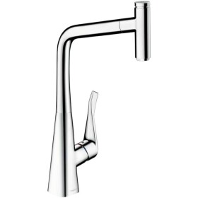 HANSGROHE - Metris Select Dřezová baterie s výsuvnou koncovkou, chrom 14884000