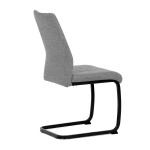 Jídelní židle, šedá, látka, DCL-438 GREY2