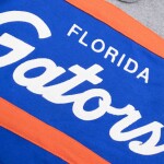 Mitchell & Ness Pánská mikina Florida Gators NCAA Head Coach College Vault Hoodie - Modrá a šedá Velikost: S