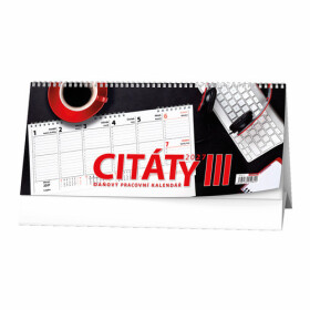 Pracovní kalendář Citáty III 2027 - stolní kalendář