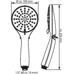 Eisl - REFRESH ECO ruční sprcha, 3 funkce, chrom DX6090