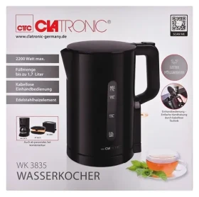 Clatronic WK 3835 černá / Rychlovarná konvice / 2200 W / 1.7 L / vyjímatelný filtr (WK 3835)