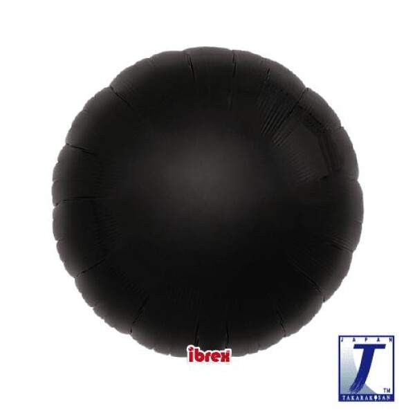 Balónek kruh černý metalický 63 cm Balónek kruh černý metalický 63 cm