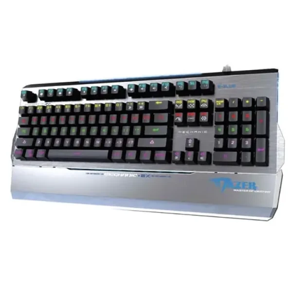 E-BLUE EKM752 šedá / herní klávesnice / drátová (USB) / US / mechanická / podsvícená (YCEBUB72XU00)