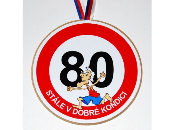 Jirka Medaile k 80. narozeninám pro muže - originální dárek k jubileu