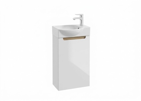 Koupelnová skříňka s umyvadlem Naturel Stilla 39x60x22 cm bílá lesk STILLAD04008UBR STILLAD04008UBR